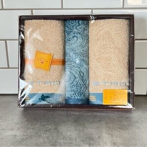 🆕 ETRO Home Collection Towel Set of 3